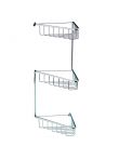 Lissy 3-Tier Corner Shower Caddy - Chrome